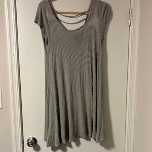 American Eagle Outfitters Black and White Striped Mini Dress